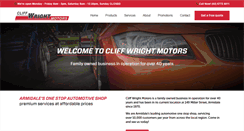 Desktop Screenshot of cliffwrightmotors.com.au