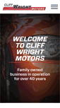Mobile Screenshot of cliffwrightmotors.com.au